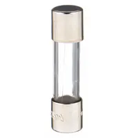 Time-delay cylindrical fuse rated 125 mA, 250 V AC, with a 5 mm x 20 mm body. Designed for overcurrent protection in circuits that experience temporary inrush currents, such as in control panels, power supplies, and industrial machinery