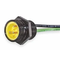 BRAD HARRISON External Thread Receptacle: 130013, 7/8"-16 Coupling Thread Size, 1 ft Wire Lg, 3 Pins (MPN 1R3006A20A120)