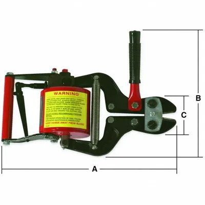 CRESCENT H.K. PORTER Pneumatic Wire Cutter: 0.375 in Capacity (Steel) - Air-Powered Shears