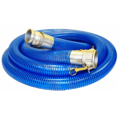 KURIYAMA PVC Water Suction & Discharge Hose Assembly - PVC Water Suction & Discharge Hose Assemblies with PVC Helix Reinforcement
