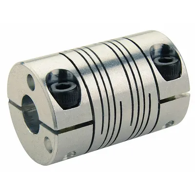 RULAND MANUFACTURING Motion Control Coupling: 3° Angular Misalignment, 11 mm Bore Dia 1, Aluminum - General Purpose Clamp-On Beam Shaft Couplings