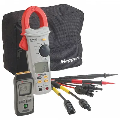 MEGGER Photovoltaic Kit: LCD, 3 V Open Circuit Volt Measurement - Max, Solar Analyzer Kits - Solar Analyzers