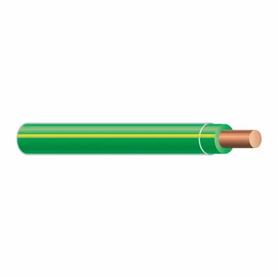 SOUTHWIRE 12 AWG Solid Copper THHN/THWN Building Wire, Green/Yellow, 500 ft - Copper THHN/THWN Building Wires
