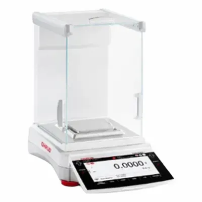 OHAUS Lab Scale: 220 g Capacity, 0.1 mg Readability, 0.1 mg Repeatability, 0.2 mg Linearity - Analytical Lab Balances