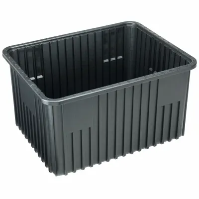 QUANTUM STORAGE SYSTEMS Divider Box: 2.14 cu ft, 22 1/2 in x 17 1/2 in x 12 in - Plastic ESD Static-Control Divider Boxes