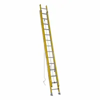 WERNER Extension Ladder: 28 ft Ladder Size, Fiberglass, 375 lb Load Capacity, 67 lb Wt, 2 Sections (MPN D7128-2)