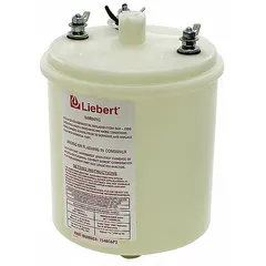 This LIEBERT tank is a replacement component for humidifiers using steam media. Compatible with model R407C and part number 62YA53, it measures 9 inches wide, 13 inches high, and 9 inches deep. Suitable for use in commercial or industrial humidification systems to support steam generation.