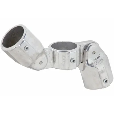 HOLLAENDER Structural Pipe Fitting: Tee, Cross, 1 1/2 in For Pipe Size - Aluminum Crosses & Tees