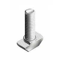 Hammer Bolt: M6 Size, 20 mm Thread Lg, For 8 mm Slot Wd, 15 Series/40 Series, Zinc-Plated, 4 PK (MPN 096HK0830M0620)