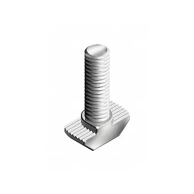 FATH INC. Hammer Bolt: M6 Size, 20 mm Thread Lg, For 8 mm Slot Wd, 15 Series/40 Series - Drop-In T-Slot Studs