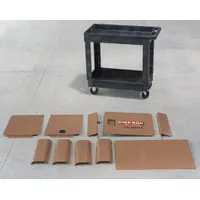 KNAACK Utility Cart Panel: For 4520-88, For 4VZF9, Tan, 3 1/2 in H x 36 1/2 in W x 24 in D (MPN CA-01)