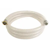 Water Suction and Discharge Hose: 2 in Hose Inside Dia., 70 psi, Clear/White, 20 ft Hose Lg (MPN 45DU50)