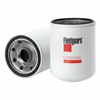 FLEETGUARD LF3333SC is a spin-on oil filter with a 1 1/2"-12 thread size and 6 1/4 in overall length. Designed for use in Liebherr vehicles, it removes contaminants from engine oil to protect engine components