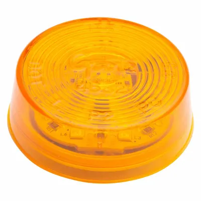 GROTE G3003 LED Clearance Light, Round, Amber, 2 in, Bracket/Grommet Mount - Clearance Lights