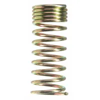 This brass spring guard is an accessory for air brake rubber hose fittings. It includes a spring to help protect hoses from kinking and abrasion in air brake systems