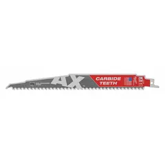 This 5-pack of reciprocating saw blades is designed for wood-cutting and pruning applications. Each blade measures 9 inches in length with a thickness of 0.05 inches and features 5 teeth per inch for fast, straight cuts in lumber and tree branches.