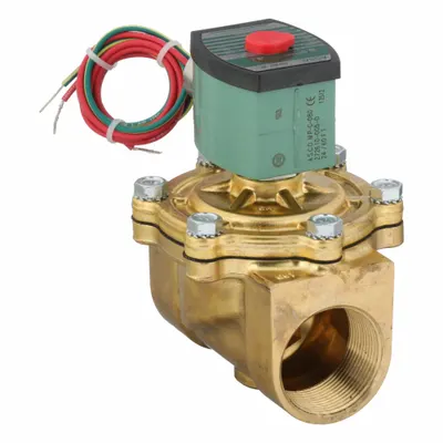REDHAT Solenoid Valve: 2-Way, Normally Closed, 1 1/2 in Pipe Size, 24V AC, Watertight - 2-Way/2-Position, Normally Closed Solenoid Valves