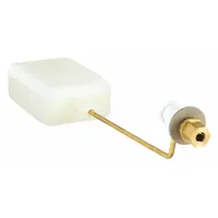 BOBBY Float Valve Assembly: For Water Media, Angle Valve Body, Rectangular, Bulkhead, Brass/Plastic (MPN RM64)