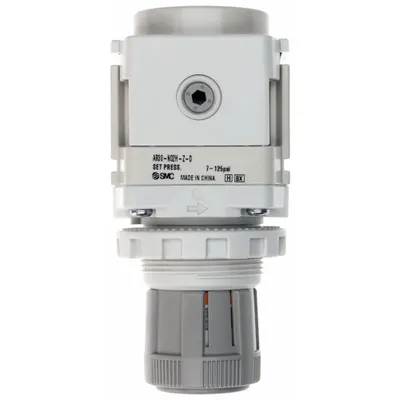 SMC Regulator: Die-Cast Aluminum, 1/4 in NPT, 7.251887 psi to 123.2821 psi - SMC FRL Air Regulators