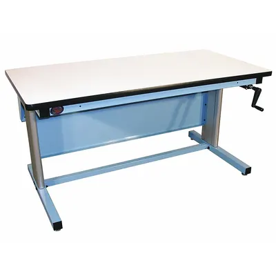 PRO-LINE Workbench: Adj Ht, Laminate, 72 in x 30 in, 330 lb Overall Load Capacity - Open-Base Workstations