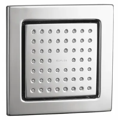 KOHLER Fixed Showerhead: WaterTile, 2.5 gpm Fixed Showerhead Flow Rate, Brass - Single-Pattern Fixed Body Sprayers