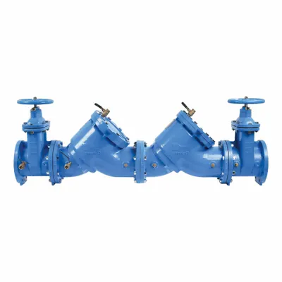 Watts Double Check Valve Assembly: LF709, 3 in Pipe Size, Flange x Flange, 40.44 in Overall Lg - Watts Double Check Backflow Preventers