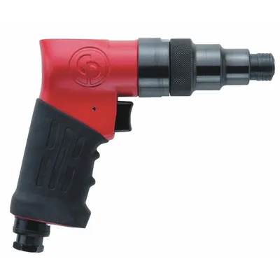 CHICAGO PNEUMATIC Air Screwdriver: 1/4 in, Light Duty, 2,100 RPM, Trigger, Variable Speed - Pistol-Grip Air-Powered Screwdrivers