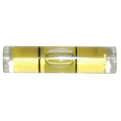 JOHNSON LEVEL SM904 Barrel Vial Level, 1 1/4 in Overall Length, Acrylic, 25-Pack - Replacement Vials for Box, I-Beam, & Torpedo Levels