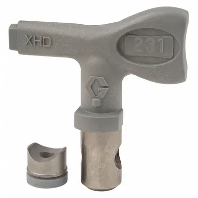 GRACO XHD231 Airless Spray Gun Tip, 0.031 in, Gray - Tips for Airless Spray Guns