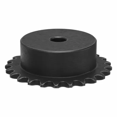 TRITAN Sprocket: One-Sided Hub, For Single Strands, 25, 25 Teeth, 1.994 in Pitch Dia - Size 25 Plain-Bore Roller Chain Sprockets