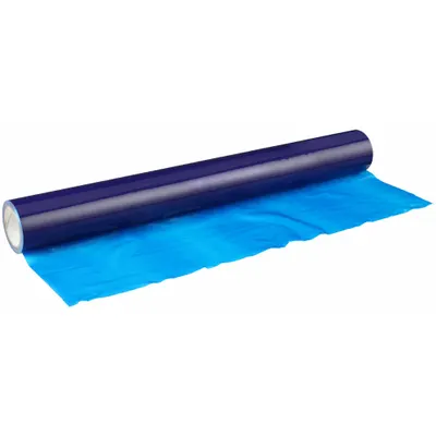 SURFACE SHIELDS Duct Protection Film: 3 mil Thick, 36 in Wd, 200 ft Lg, Blue - HVAC Duct Plastic Sheeting Protection Rolls