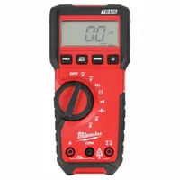 MILWAUKEE Digital Multimeter: TRMS, CAT III 600V, 600 V Max AC Volt Measurement, IP64 (MPN 2216-20)