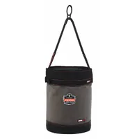 ERGODYNE Bucket Bag: 12 1/2 in W x 17 in H x 12 1/2 in L, Gray, Canvas, 0 Pockets, Buckle (MPN 5960T)