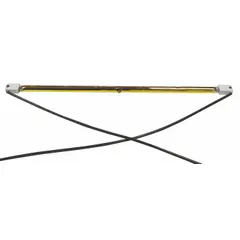 This replacement emitter is designed for use in HVACR heaters and heat exchangers. It operates at 120V AC and serves as a direct replacement component to restore infrared heating performance in compatible systems.