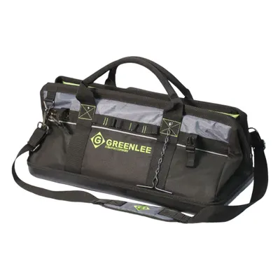 GREENLEE 0158-21 Polyester Wide-Mouth Tool Bag, Black, 28 Pockets - Polyester Wide-Mouth Tool Bags