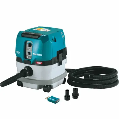 MAKITA GCV02ZU Cordless Dry Dust Extractor, HEPA, 2.1 gal, 148 cfm - Makita Cordless Dust Extractors