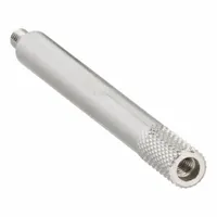 Extension rod for Mitutoyo dial calipers, enabling measurement of deeper or recessed features on workpieces. Used in machining and quality inspection for dimensional verification of hard-to-reach areas
