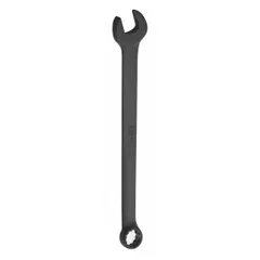 Alloy steel construction with black oxide finish. 12-point box end provides secure grip on fasteners. Use for tightening or loosening bolts and nuts in general mechanical and assembly tasks.