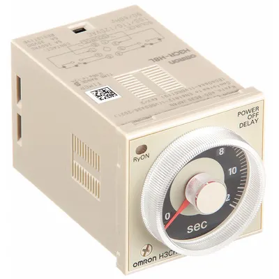 OMRON Single Function Time Delay Relay: Surface Relay Mounting, 100 to 120V AC - Panel-Mounted Relays