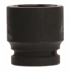 This 1-inch drive impact socket is designed for heavy-duty fastening and loosening of SAE 1-7/8 in fasteners using impact tools. The 6-point configuration provides a secure grip on hex fasteners, while the black phosphate finish offers corrosion resistance. Suitable for industrial applications requiring high torque.