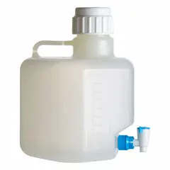 Rectangular Carboy with Spigot, 2.64 gal, Polypropylene, Colorless, BNP10A
