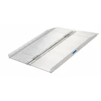 Wheelchair Ramp: Wheelchair Ramp, Silver, 3 ft Retracted Lg, ADA, 2 1/2 ft Usable Wd, Solid (MPN SCG-3)