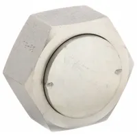 Steel hydraulic hose cap with 2-inch female ORS connection. Rated for 3000 psi maximum working pressure at 70°F. Used to seal open female ORS ports on hydraulic systems, preventing contamination and leakage in fluid power circuits