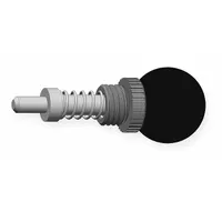 Weld Mount Retractable Spring Plunger: Ball Knob, 0.313 in Plunger Wd, 0.61 in Plunger Projection (MPN GI5/16-1.5-B-B3)