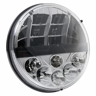 GROTE 63101-5 LED Sealed Beam Headlight, Round, H4 Connector, High/Low Beam - Standard Headlights