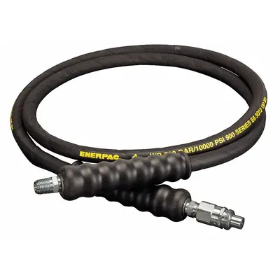 ENERPAC Hydraulic Hose Assembly: 1/4 in ID, AH630 x NPTF, 6 ft Lg, Black - Enerpac H900 Flexible Hydraulic Hose Assemblies