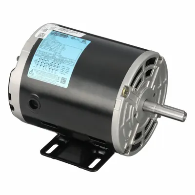 WEG General Purpose Motor: Rigid Base Mount, Open Drip Proof, 1/2 hp, 208-230/460V AC - Rigid Base 3-Phase General Purpose AC Motors