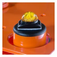 Lights with Adhesive Backing: Yellow, 2 in Overall Ht, 2 in Overall Lg, Plastic (MPN 70-6036)
