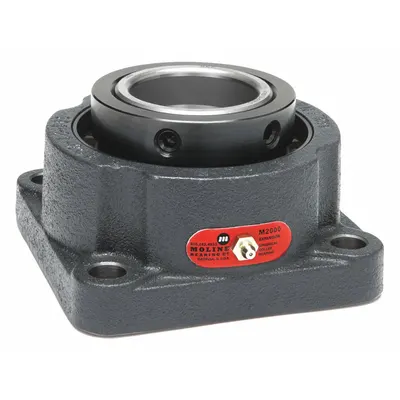 MOLINE BEARING Flange Bearing: Spherical Roller, 1 1/2 in Bore, Cast Iron, Set Screws - Flange-Mount Spherical Roller Bearings