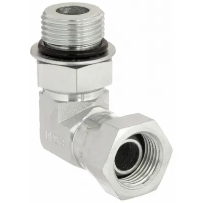 AEROQUIP Hydraulic Hose Adapter: 1/4 in x 3/8 in Fitting Size, Female x Male, NPSM x ORB - NPSM-to-ORB Steel Hydraulic Hose Adapters